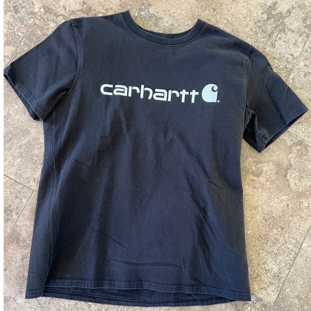 Carhartt Original Fit Black crewneck short Sleeve T-Shirt, Women's L 12-14